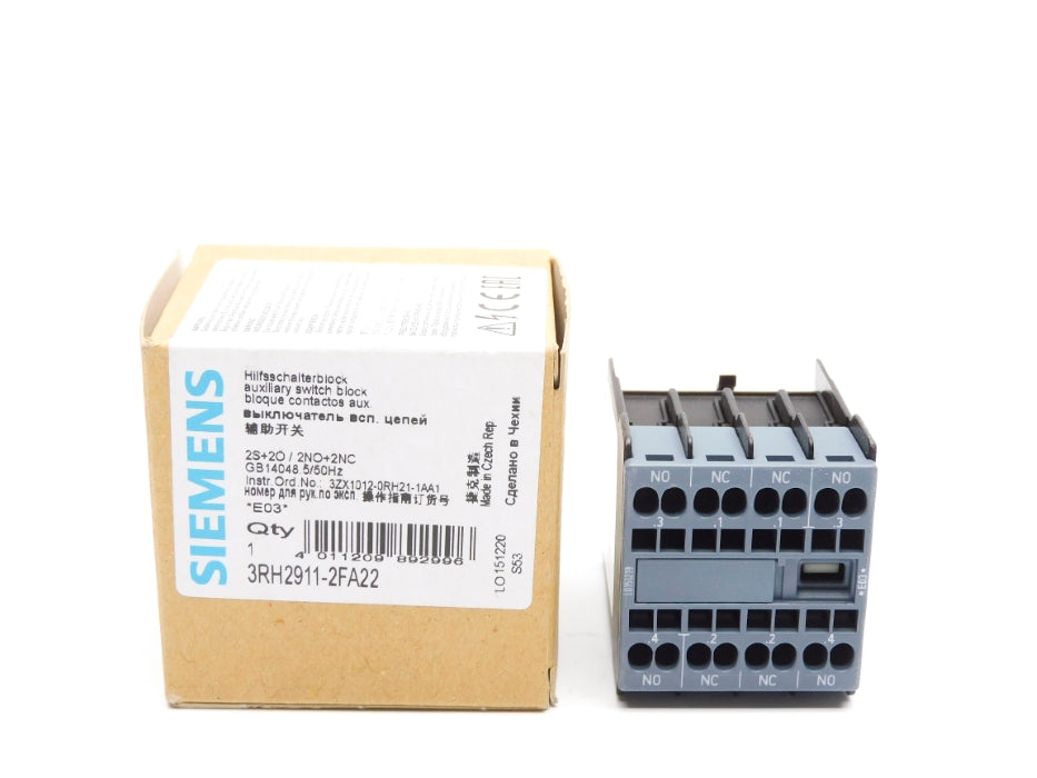 SIEMENS 3RH2911-2FA22 NSMP