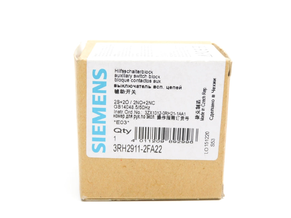 SIEMENS 3RH2911-2FA22 NSMP