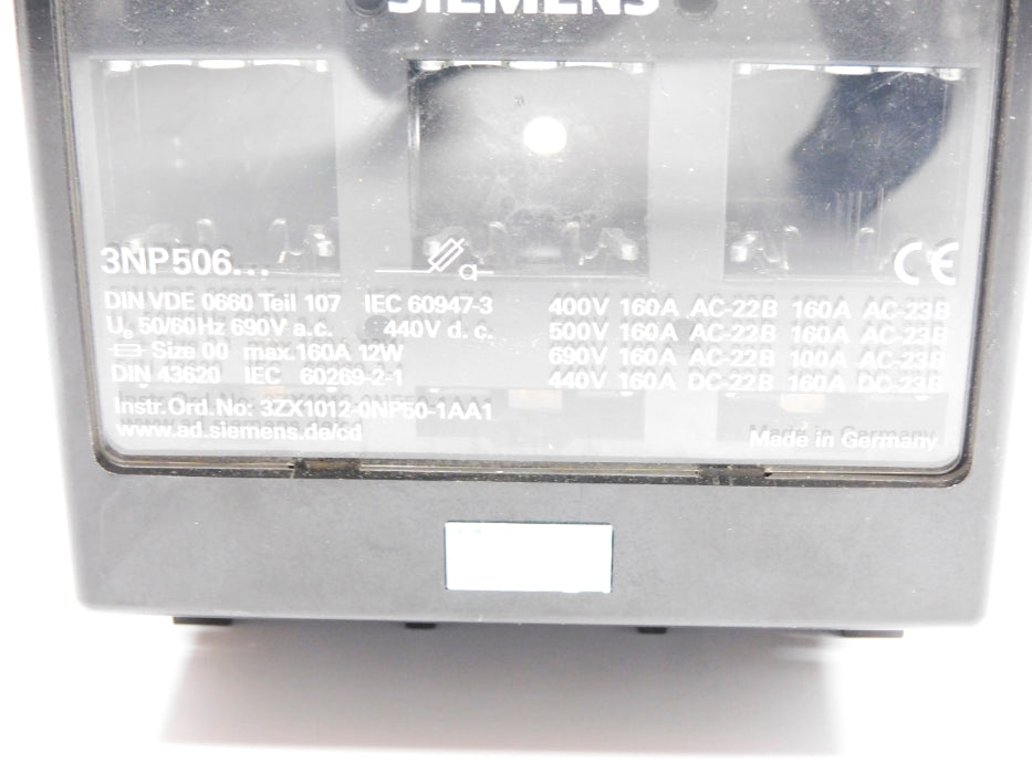 SIEMENS 3NP506 (AS PICTURED) UNMP