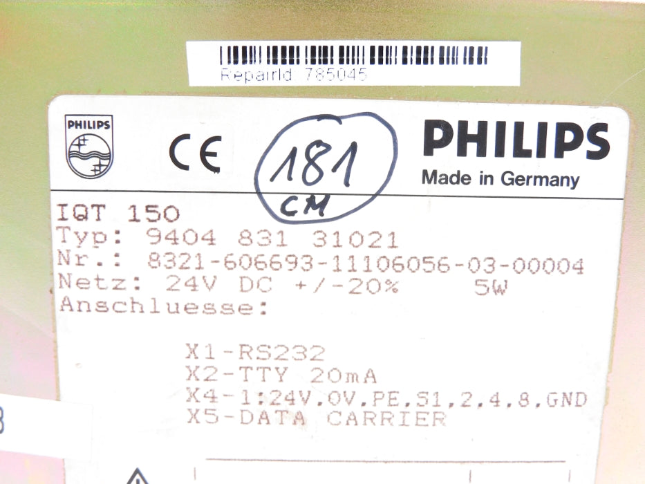 PHILIPS IQT150 940483131021 UNMP