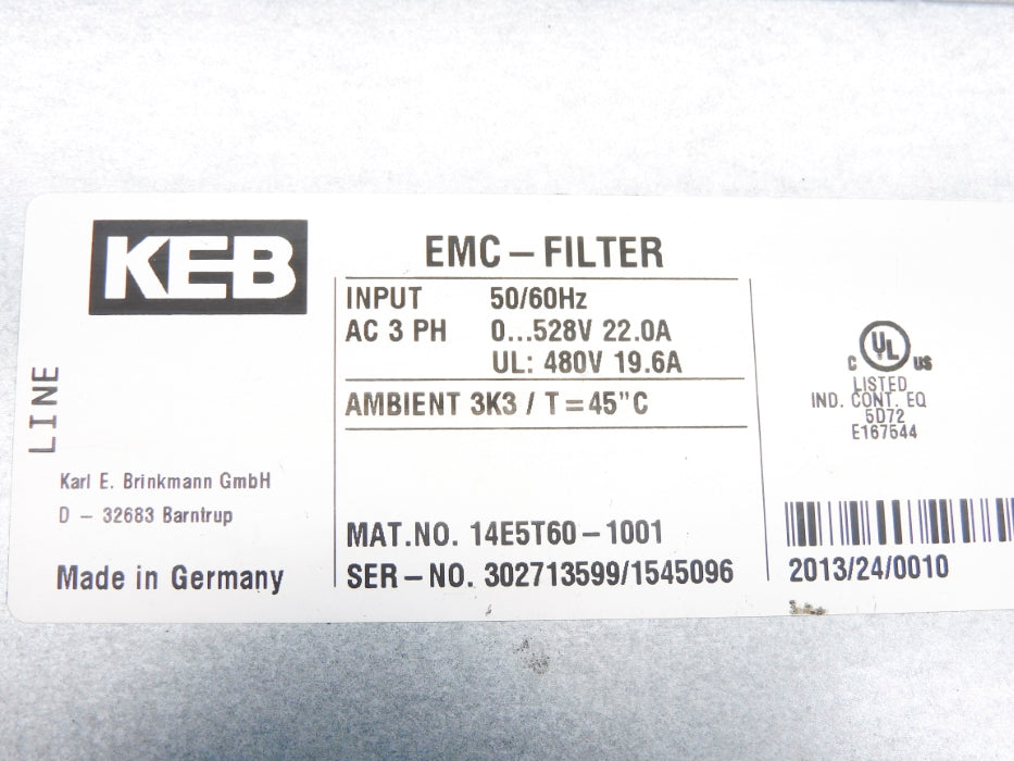 KEB 14E5T60-1001 UNMP
