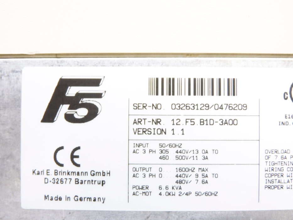 KEB 12.F5.B1D-3A00 (NO COVER) UNMP