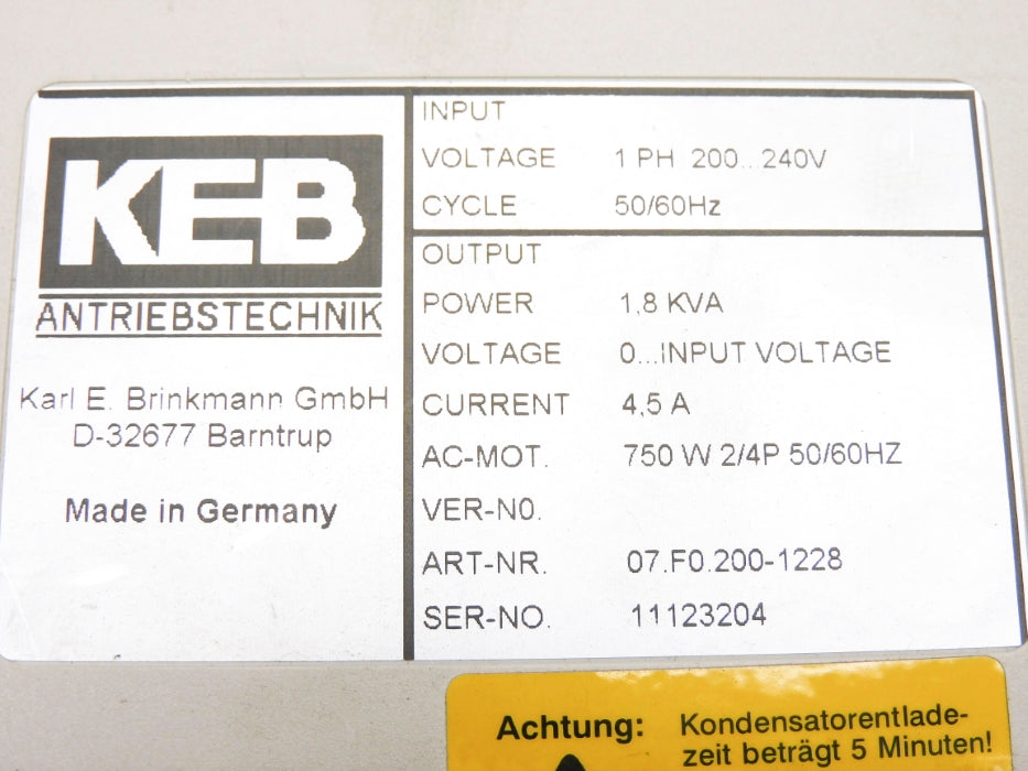 KEB 07.F0.200-1228 UNMP