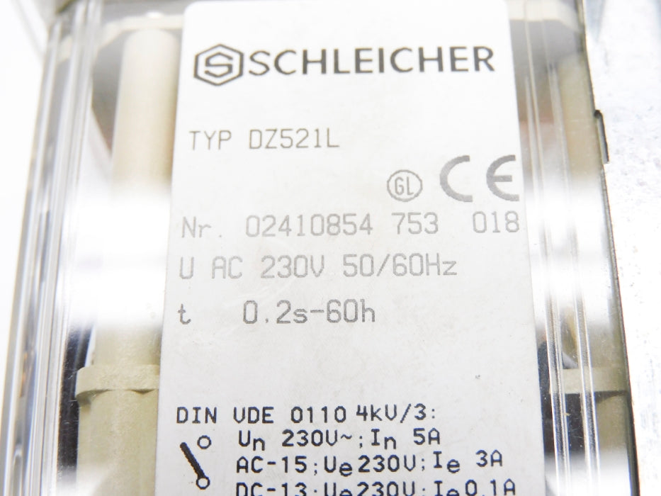 SCHLEICHER DZ521L 230VAC 0.2S-60H UNMP