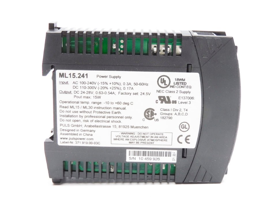 PULS ML15.241 100-240VAC 0.3A NSNP