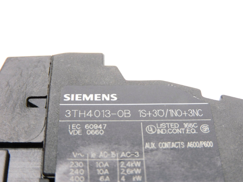 SIEMENS 3TH4013-OB 24V UNMP