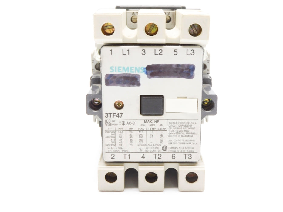 SIEMENS 3TF47 220-264V UNMP