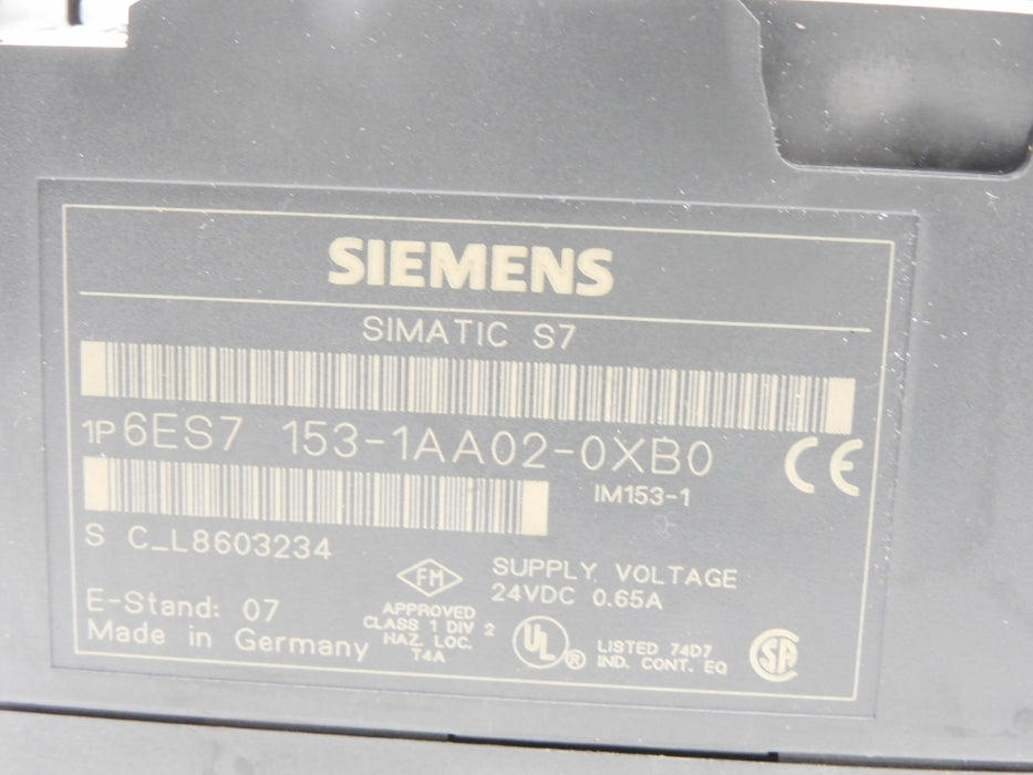 SIEMENS 6ES7153-1AA02-0XB0 NSMP