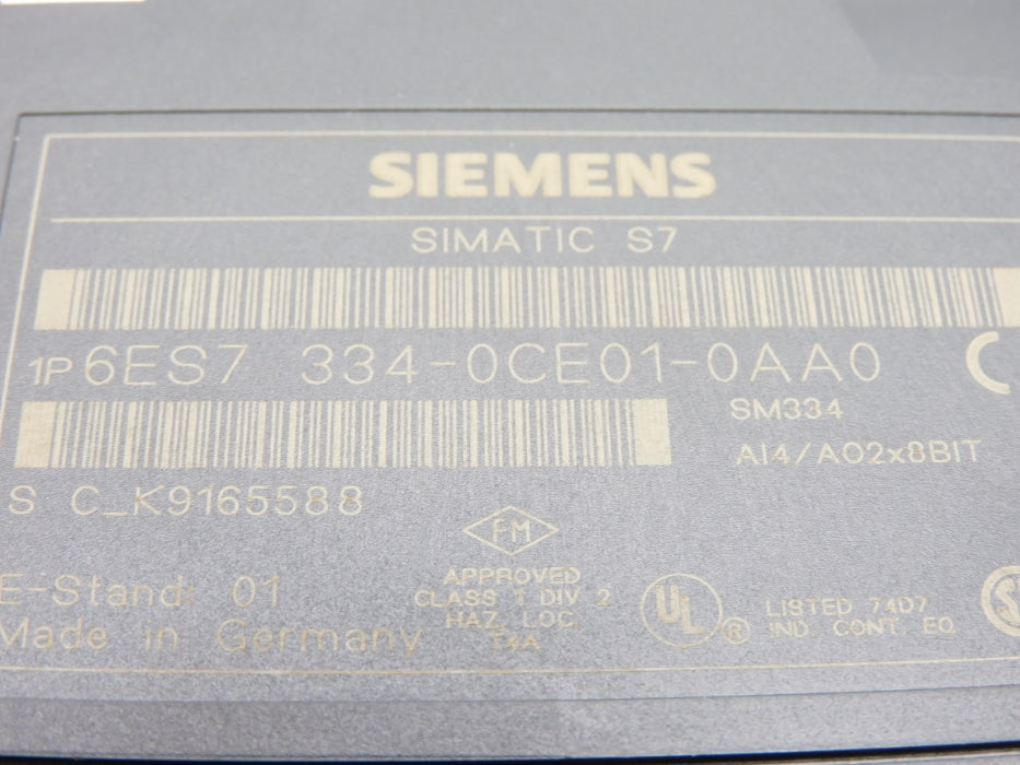 SIEMENS 6ES7334-0CE01-0AA0 NSMP