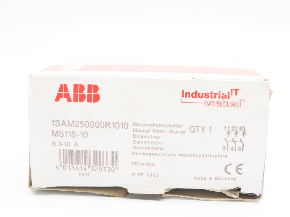 ABB 1SAM250000R1010 MS116-10 690V 6.3-10A NSMP