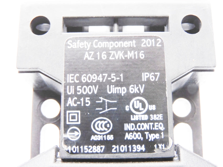 SCHMERSAL AZ16ZVK-M16 (NO KEY) NSNP