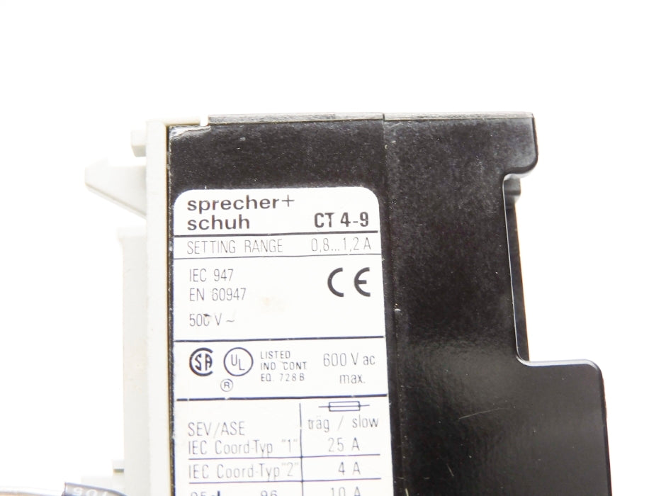 SPRECHER+SCHUH CT4-9 500V 0.8-1.2A UNMP