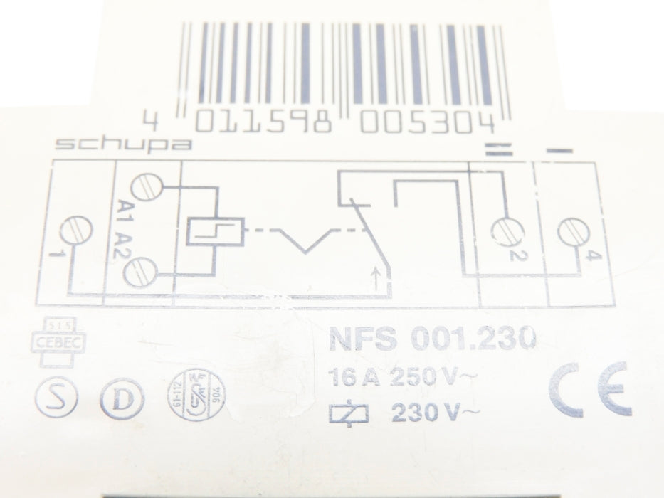 SCHUPA NFS001.230 16A 230/250V UNMP
