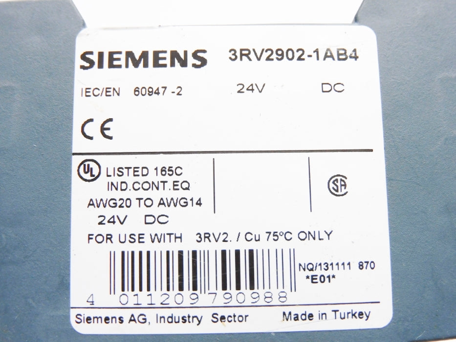 SIEMENS 3RV2902-1AB4 (BLUE) NSNP