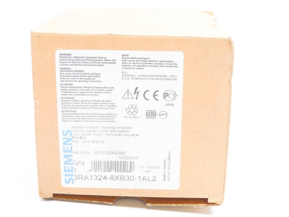 SIEMENS 3RA1324-8XB30-1AL2 230V 40A NSMP