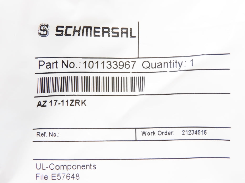 SCHMERSAL AZ17-11ZRK 101133967 NSMP