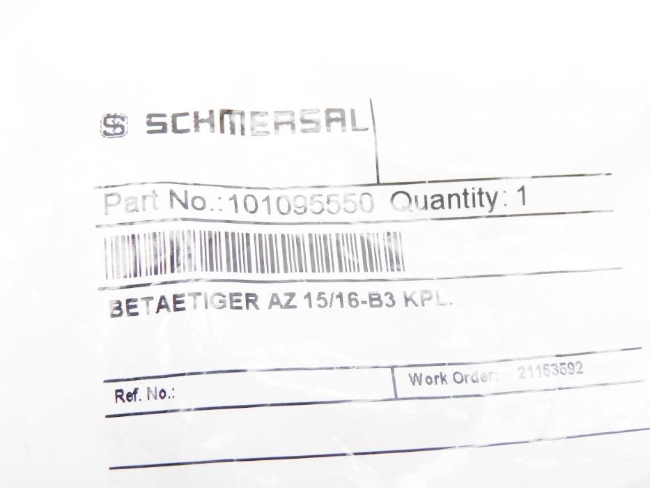 SCHMERSAL AZ15/16-B3KPL 101095550 NSMP