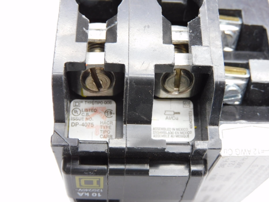 SQUARE D QOB2501021 50A 120/240V NSMP