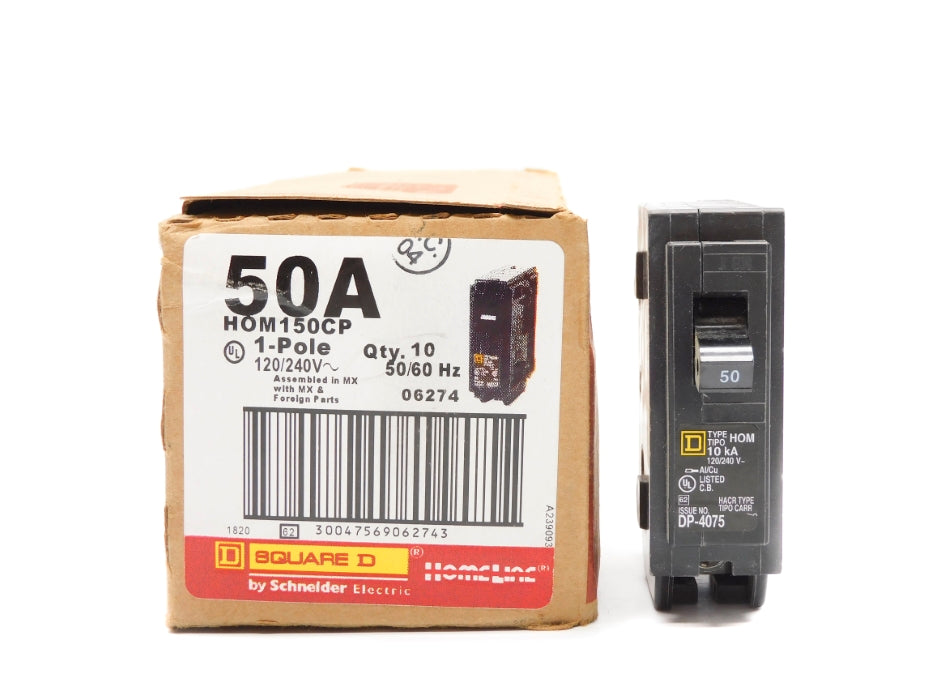SQUARE D HOM150CP 50A 120/240V (PKG OF 10) NSMP