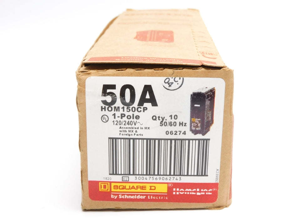 SQUARE D HOM150CP 50A 120/240V (PKG OF 10) NSMP