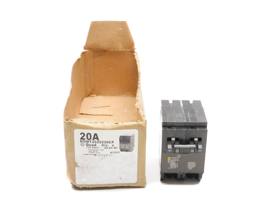 SQUARE D HOMT2020220CP 120/240V 20A (PKG OF 5) NSMP