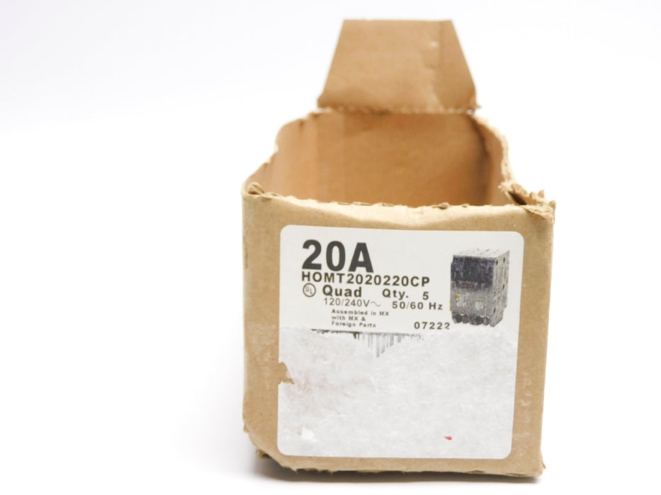 SQUARE D HOMT2020220CP 120/240V 20A (PKG OF 5) NSMP