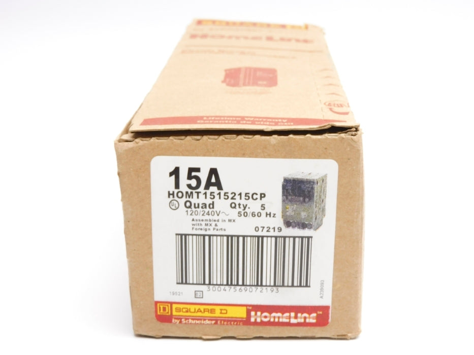 SQUARE D HOMT1515215CP 15A 120/240V (PKG OF 5) NSMP