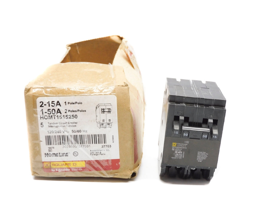 SQUARE D HOMT1515250 15A 50A 120/240V (PKG OF 5)  (AS PICTURED) NSMP