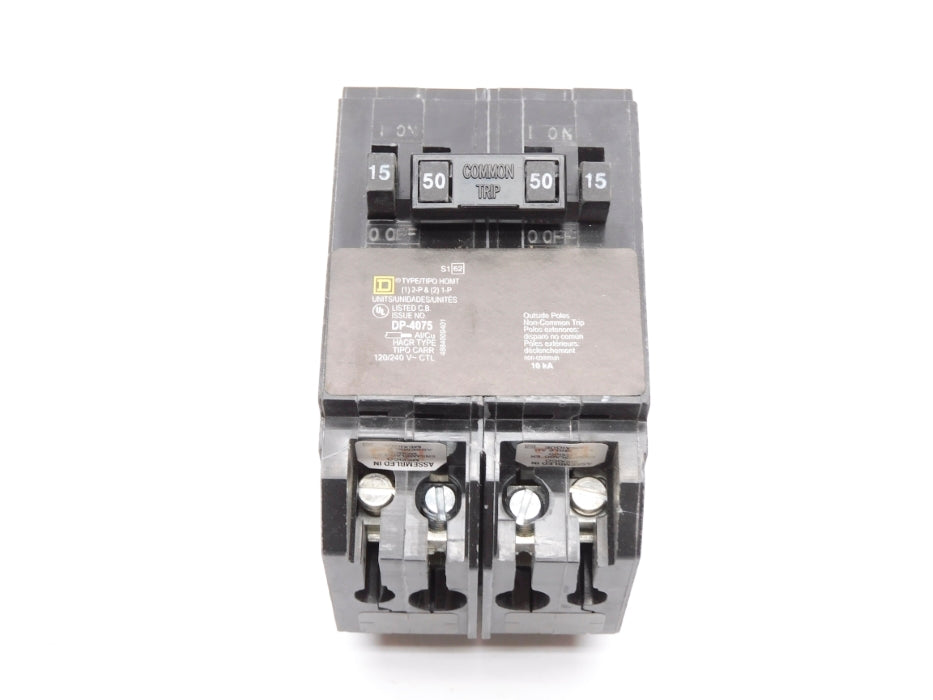 SQUARE D HOMT1515250 15A 50A 120/240V (PKG OF 5)  (AS PICTURED) NSMP