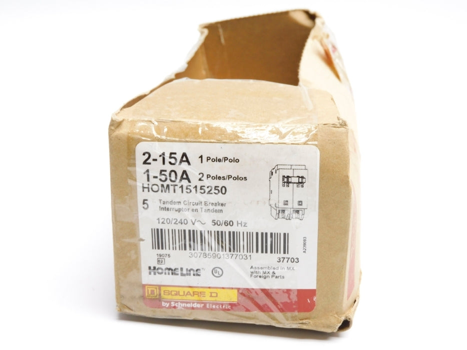 SQUARE D HOMT1515250 15A 50A 120/240V (PKG OF 5)  (AS PICTURED) NSMP