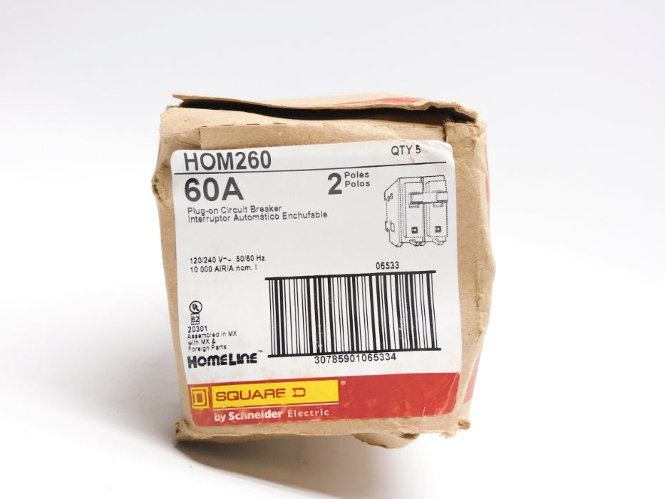 SQUARE D HOM260 60A 120/240V (PKG OF 5) NSMP