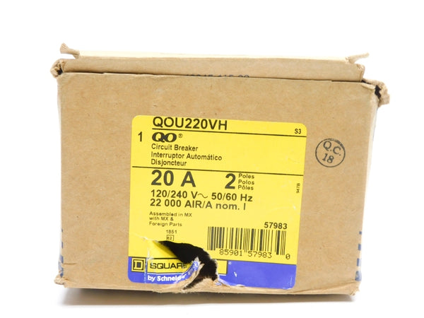 SQUARE D QOU220VH 120/240V 20A NSMP