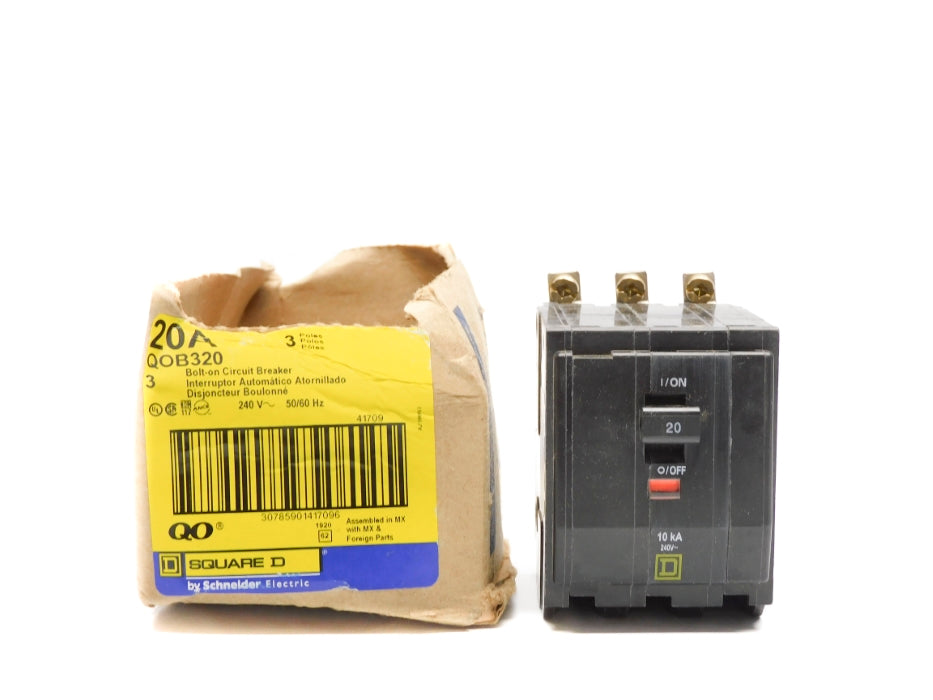 SQUARE D QOB320 240V 20A (PKG OF 3) NSMP