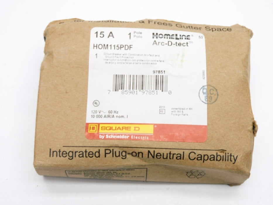 SQUARE D HOM115PDF 15A 120V NSMP