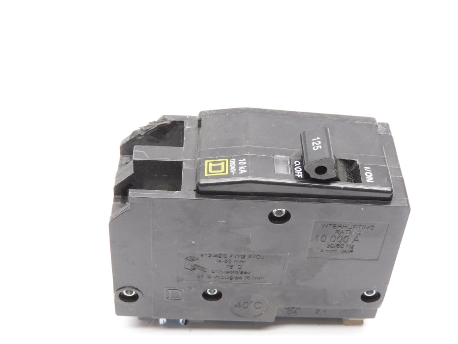 SQUARE D QO2125CP 120/240V 125A (AS PICTURED) NSMP