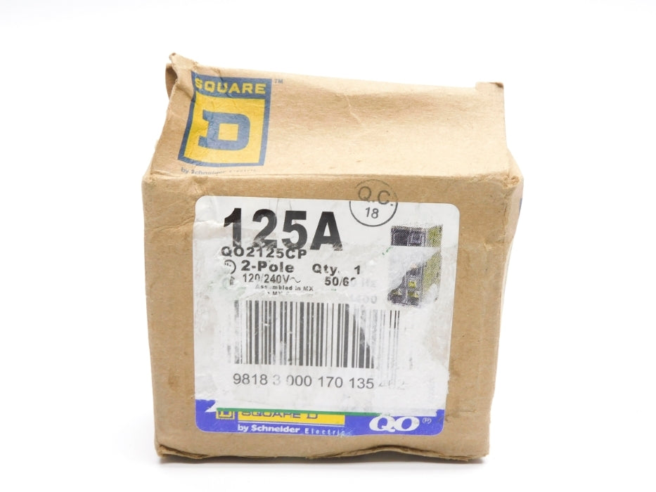 SQUARE D QO2125CP 120/240V 125A (AS PICTURED) NSMP