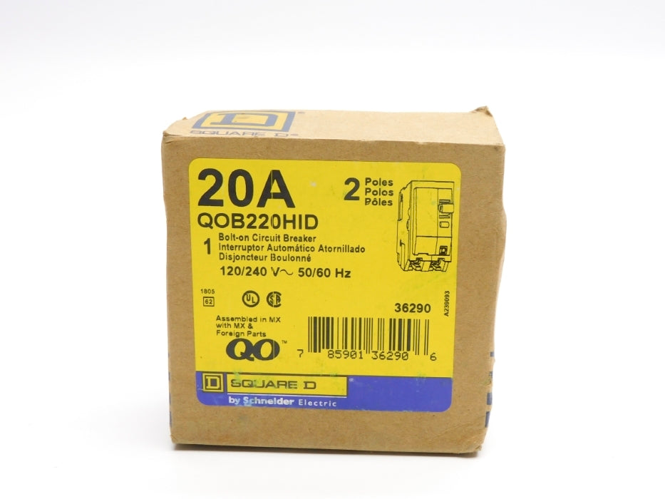 SQUARE D QOB220HID 120/240V 20A NSMP