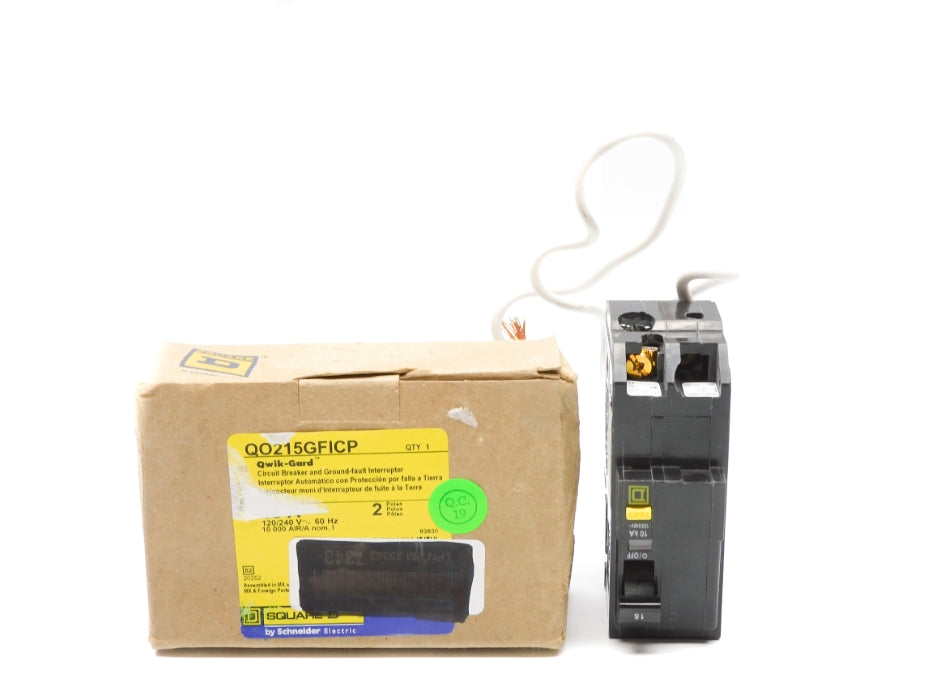 SQUARE D QO215GFICP 15A 120/240V (AS PICTURED) NSMP