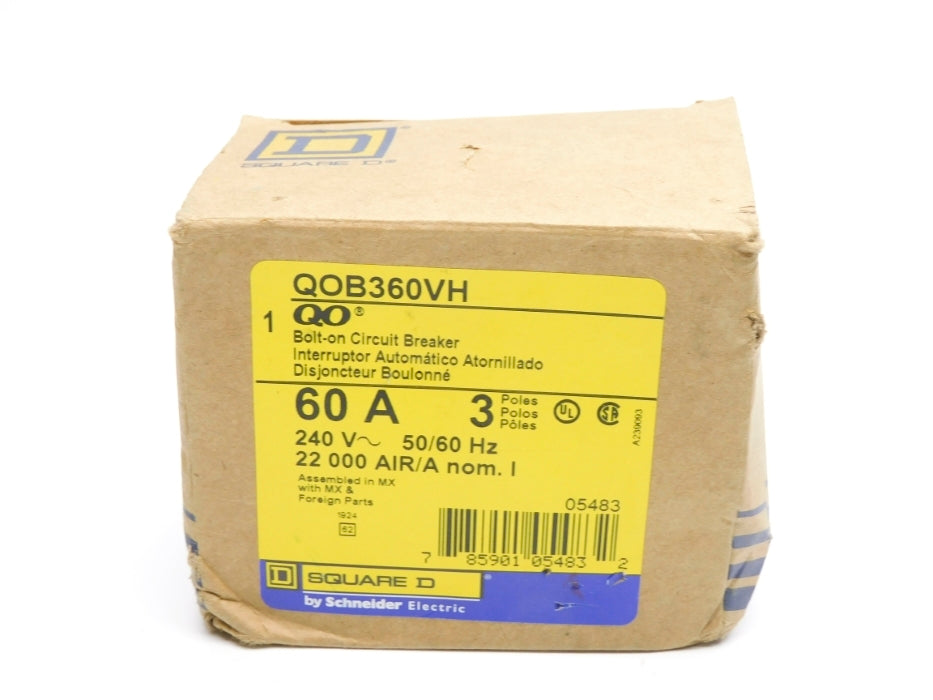 SQUARE D QOB360VH 60A 240V (AS PICTURED) NSMP