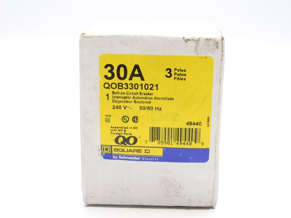 SQUARE D QOB3301021 30A 240V NSFS