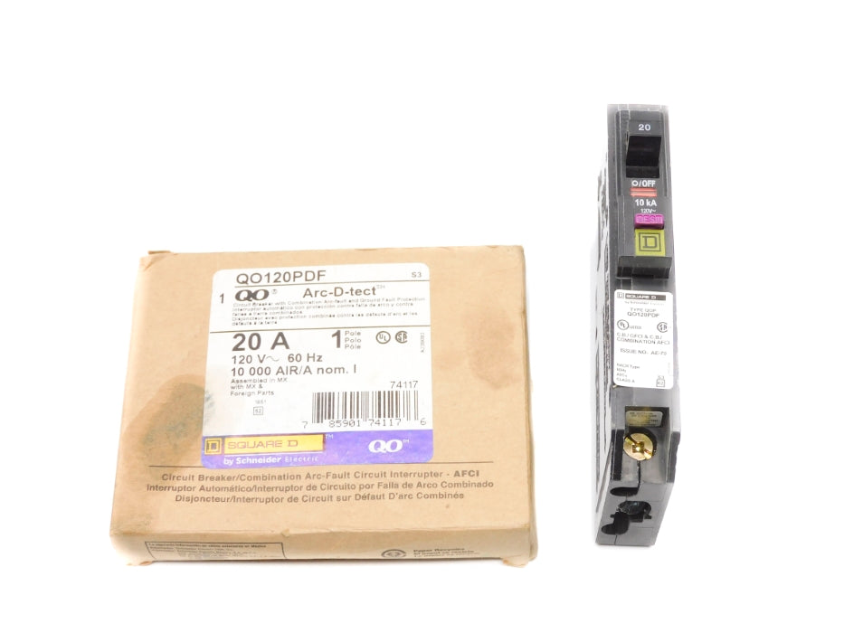 SQUARE D QO120PDF 120V 20A NSMP