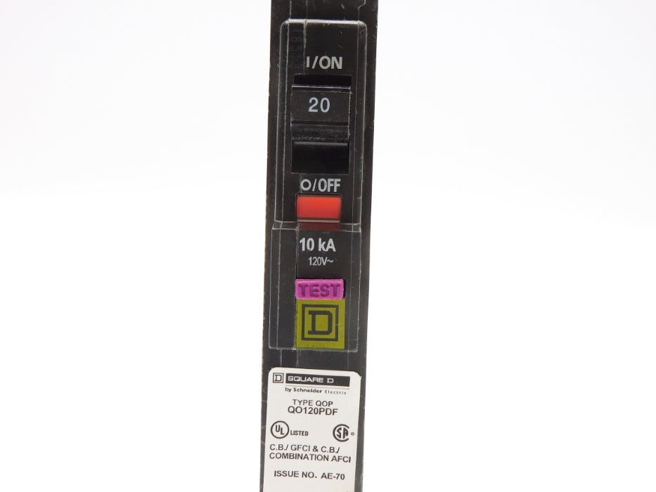 SQUARE D QO120PDF 120V 20A NSMP