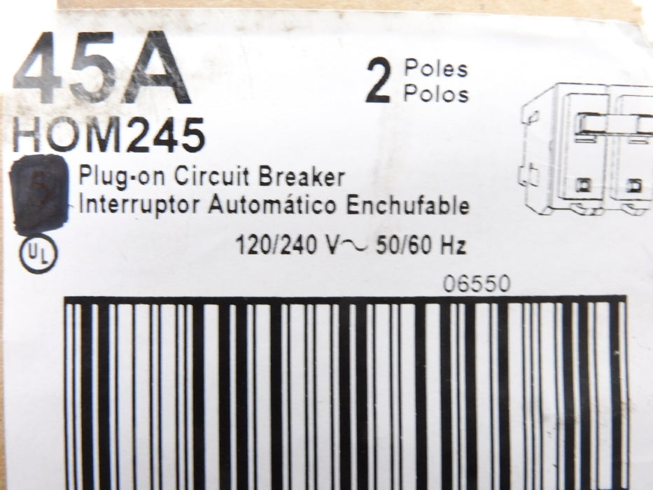 SQUARE D HOM245 120/240V 45A NSNP