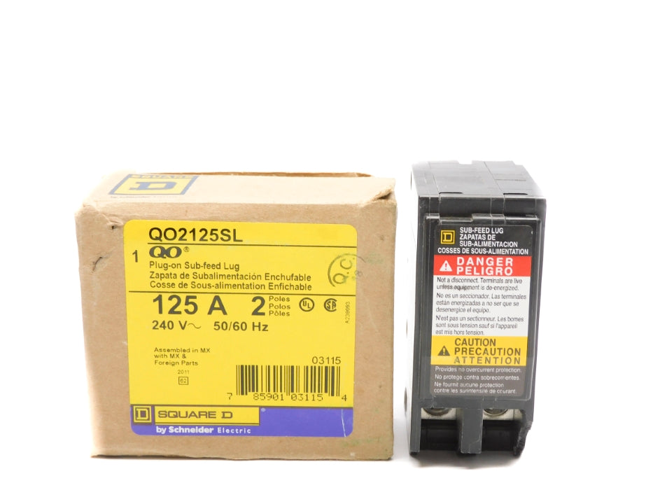 SQUARE D QO2125SL 125A 240V (AS PICTURED) NSMP