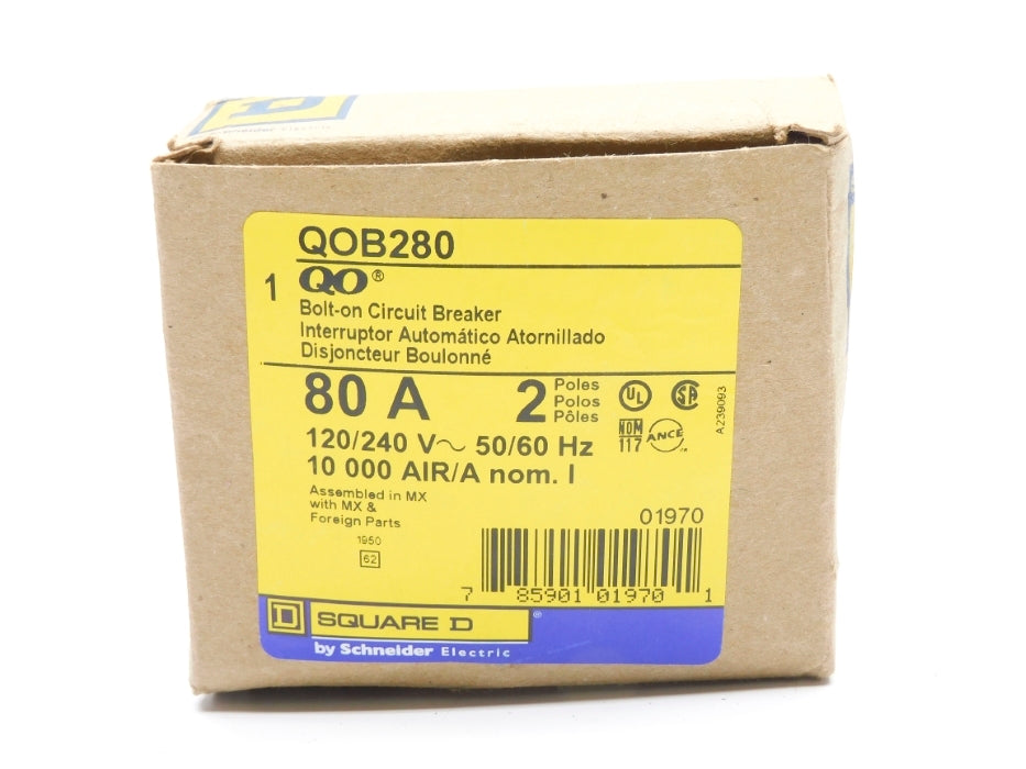 SQUARE D QOB280 80A 120/240V NSMP