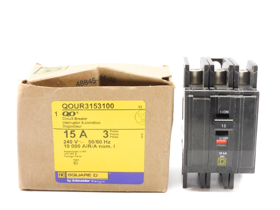 SQUARE D QOUR3153100 15A 240V (AS PICTURED) NSMP