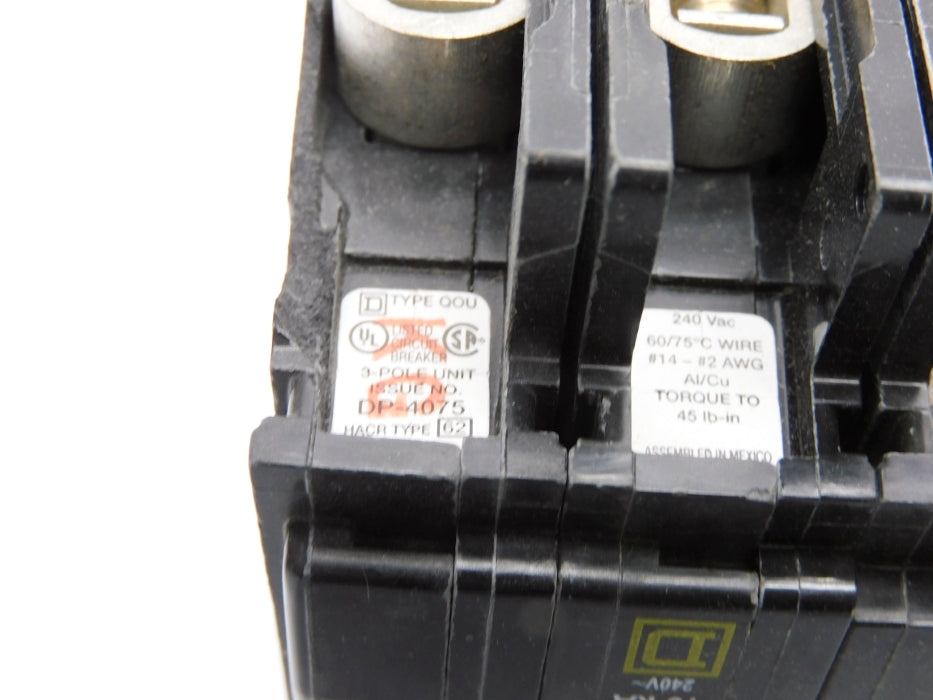 SQUARE D QOUR3153100 15A 240V (AS PICTURED) NSMP