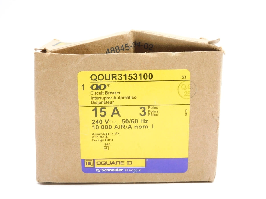 SQUARE D QOUR3153100 15A 240V (AS PICTURED) NSMP