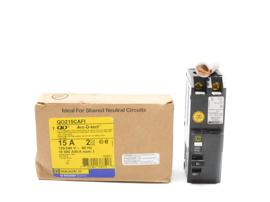 SQUARE D QO215CAFI 15A 120/240V NSMP