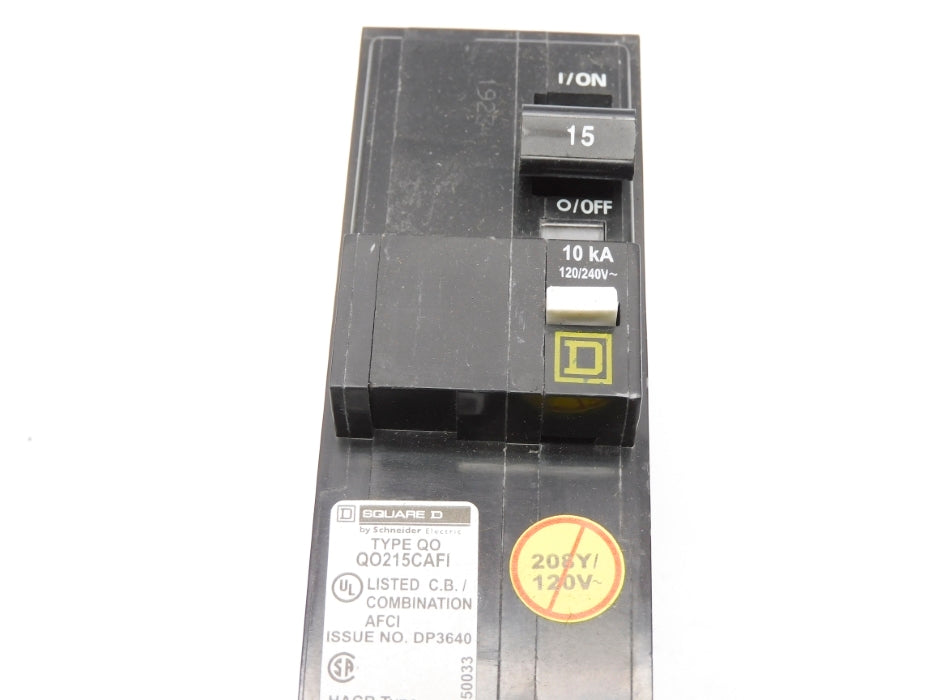 SQUARE D QO215CAFI 15A 120/240V NSMP